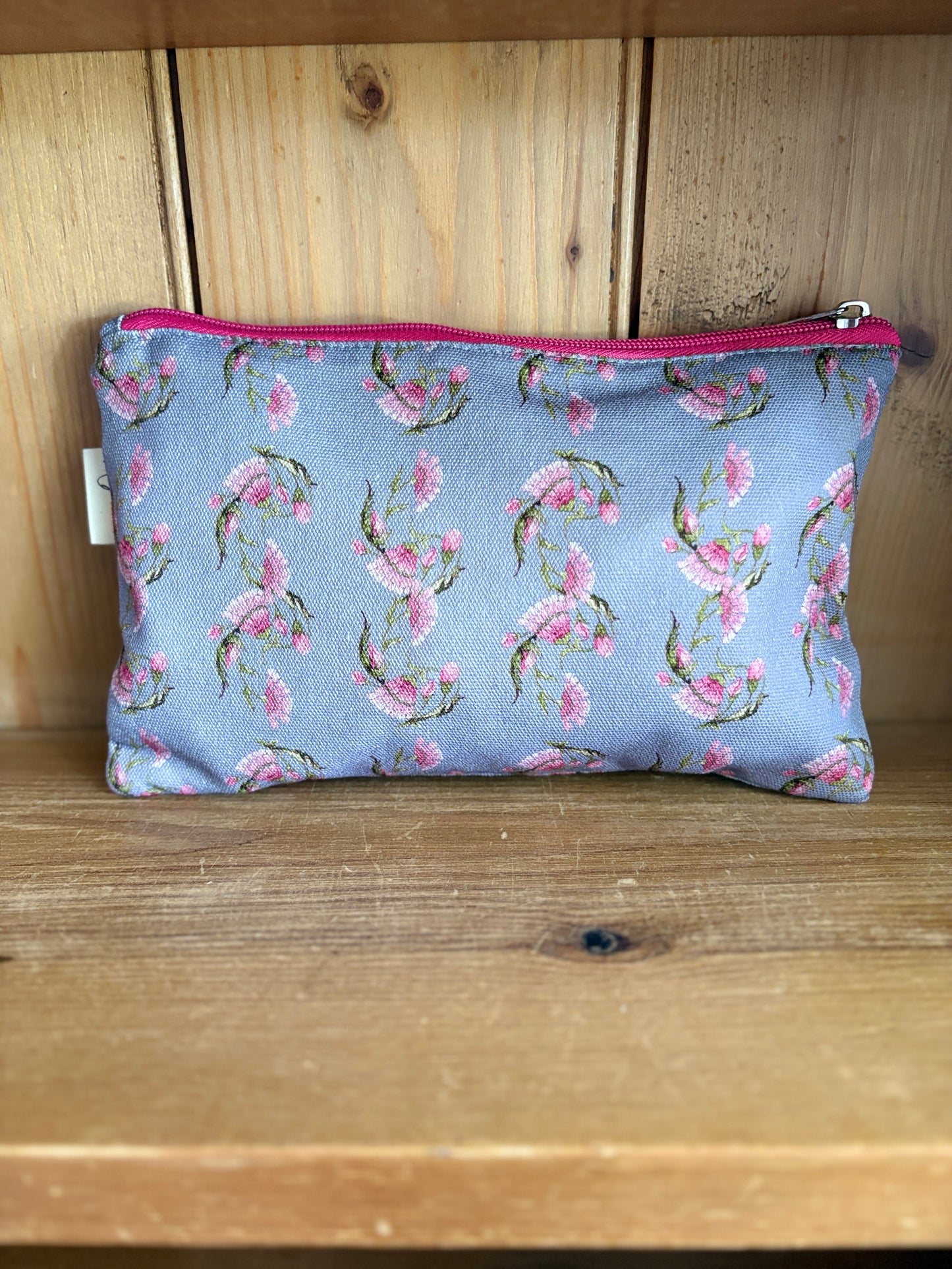Pouch bag - Flowery - Grey