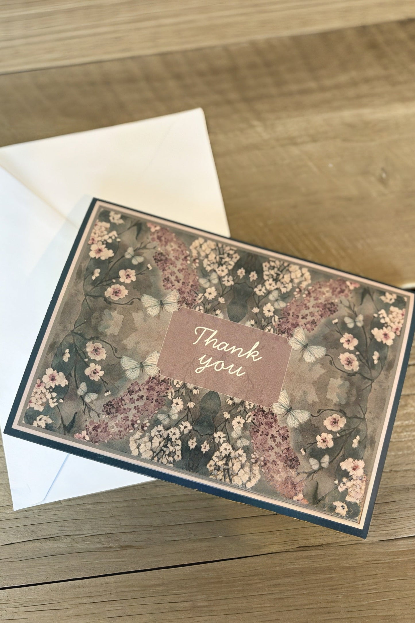 Thank you Greeting card - Cottage Garden