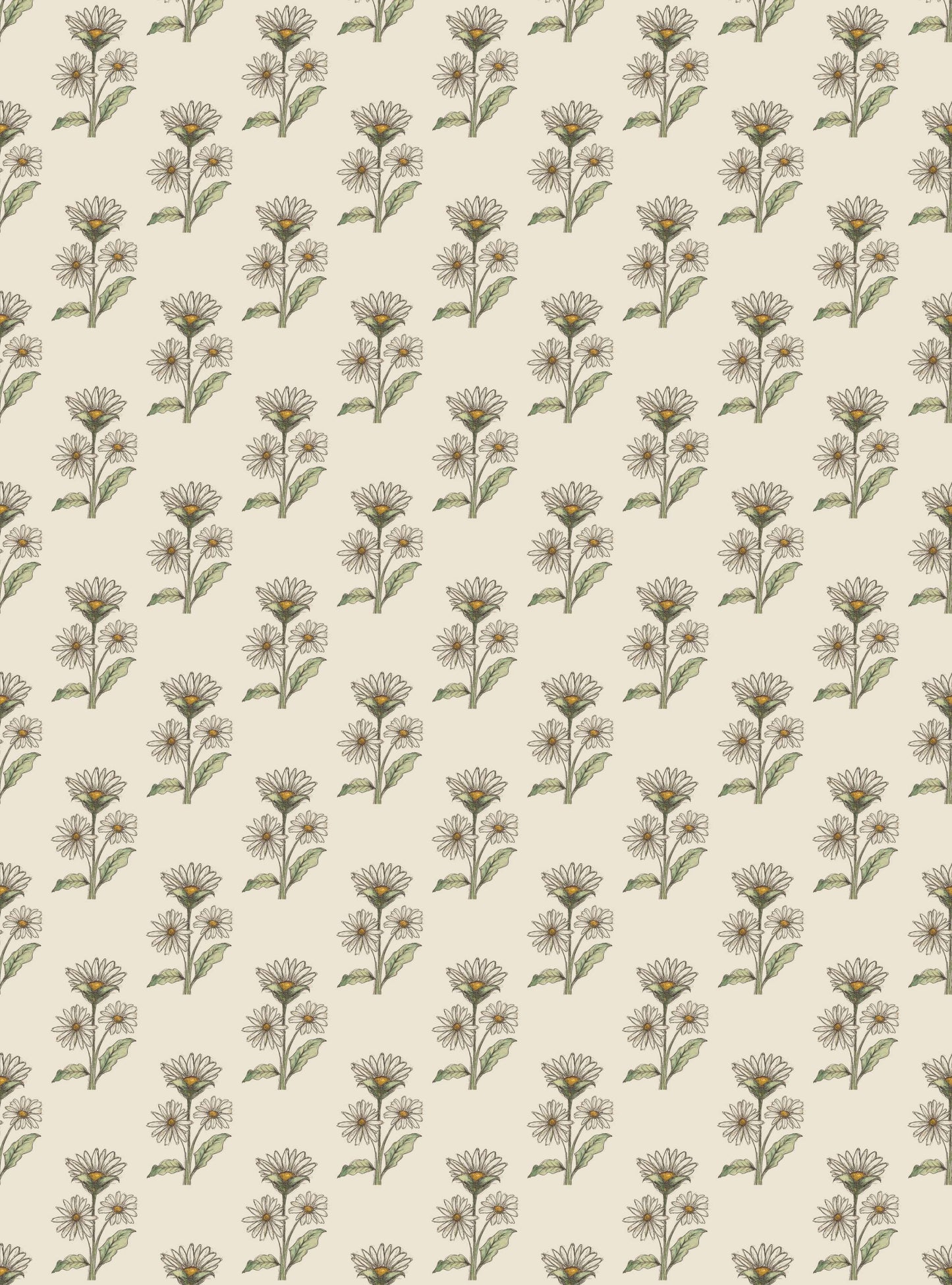 Wavy Notebook - Retro Whimsy Daisy