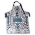 Linen Apron - Cottage Garden - Deep Blue