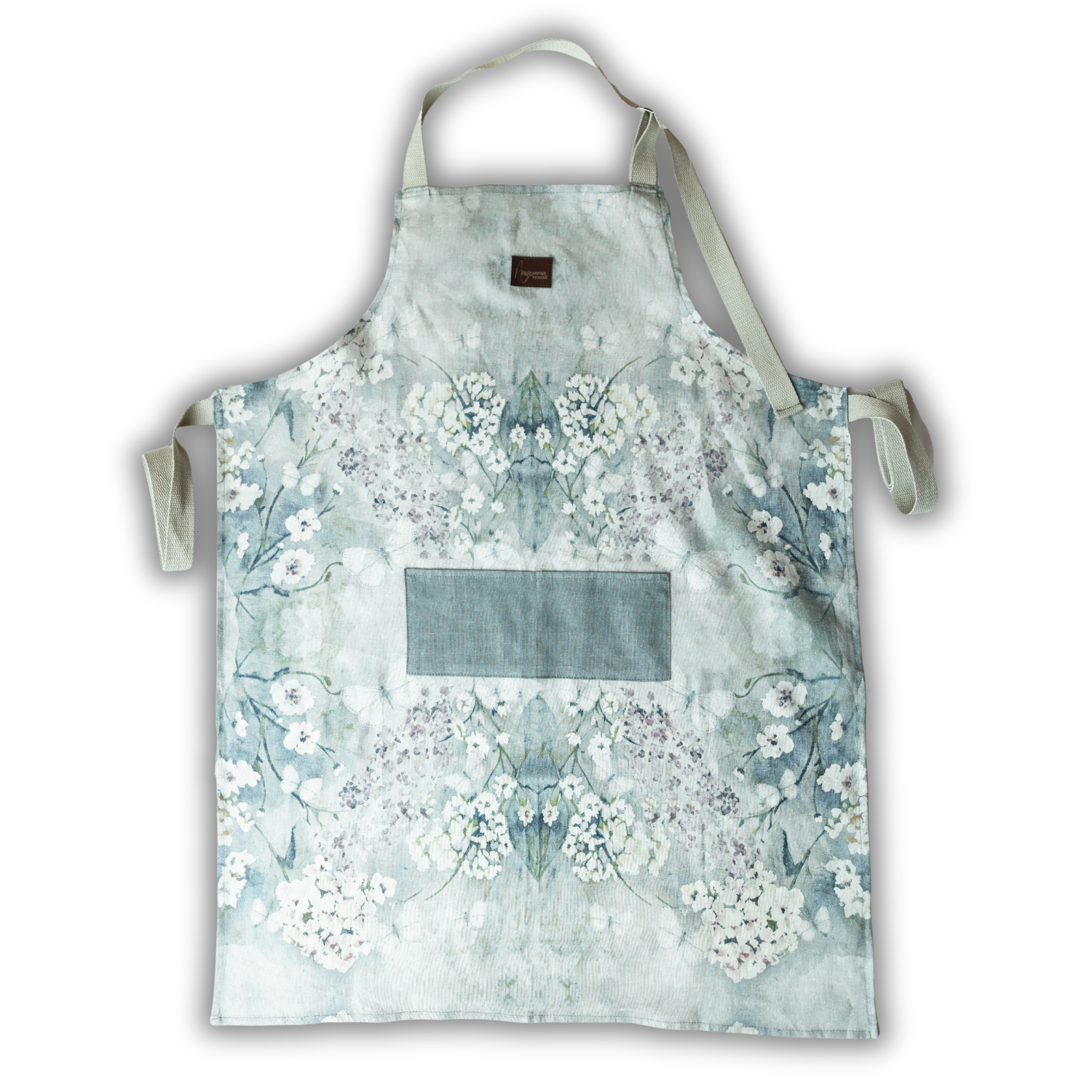 Linen Apron - Cottage Garden - Soft Green