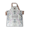 Linen Apron - Cottage Garden - Grey