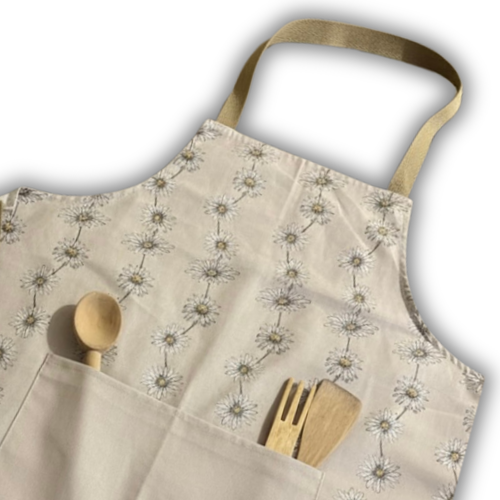 Cotton Apron - Daisy Chain - Green