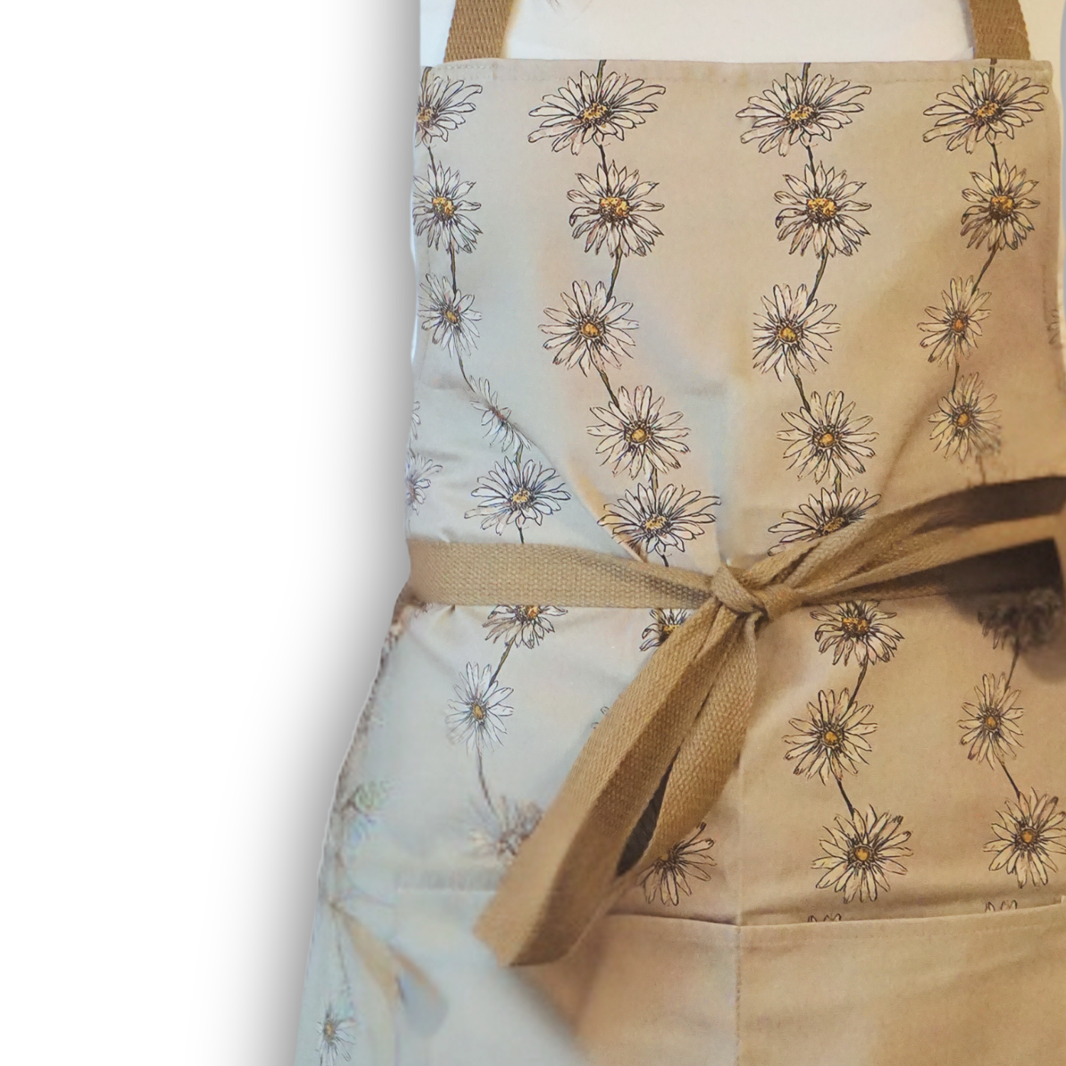 Cotton Apron - Daisy Chain - Green
