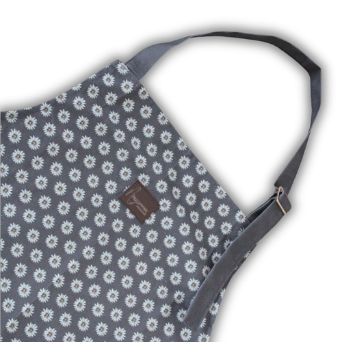 Cotton Apron - Ditzy Daisy - Brown