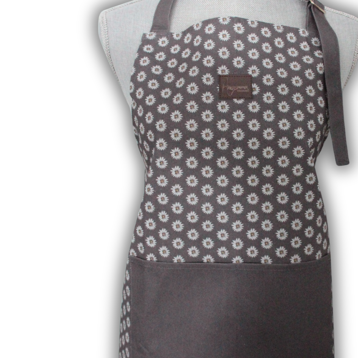 Cotton Apron - Ditzy Daisy - Brown
