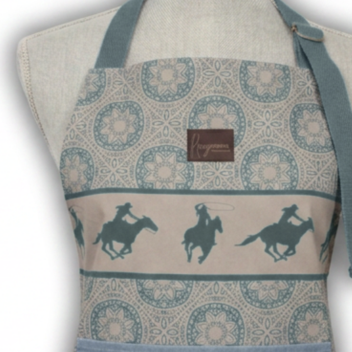 Cotton Apron - Rodeo Queen - Blue