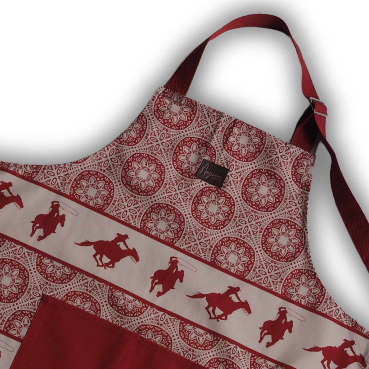 Cotton Apron - Rodeo Queen - Red