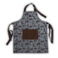 Cotton Apron - Sage and Saddle - Turquoise