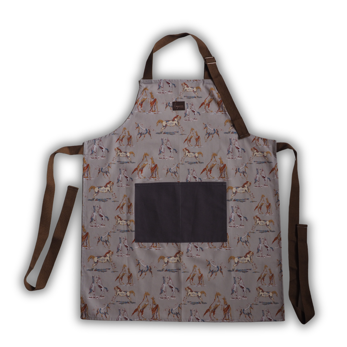 Cotton Apron - Spirit of  Horse - Blue
