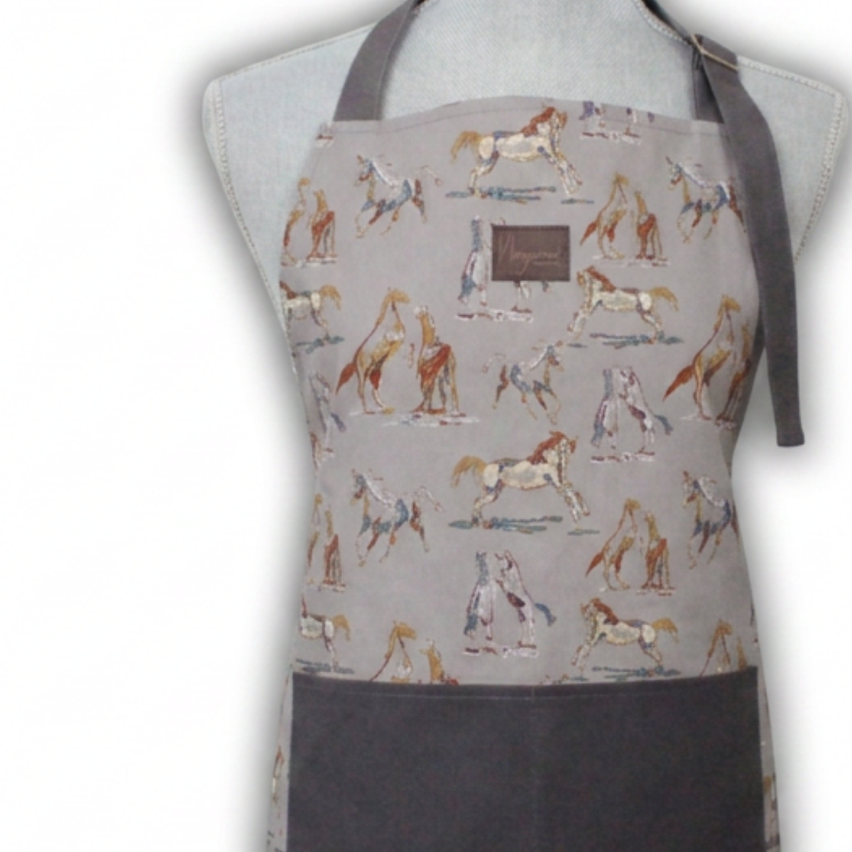 Cotton Apron - Spirit of  Horse - Blue