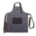 Cotton Apron - Winterfell - Storm Blue