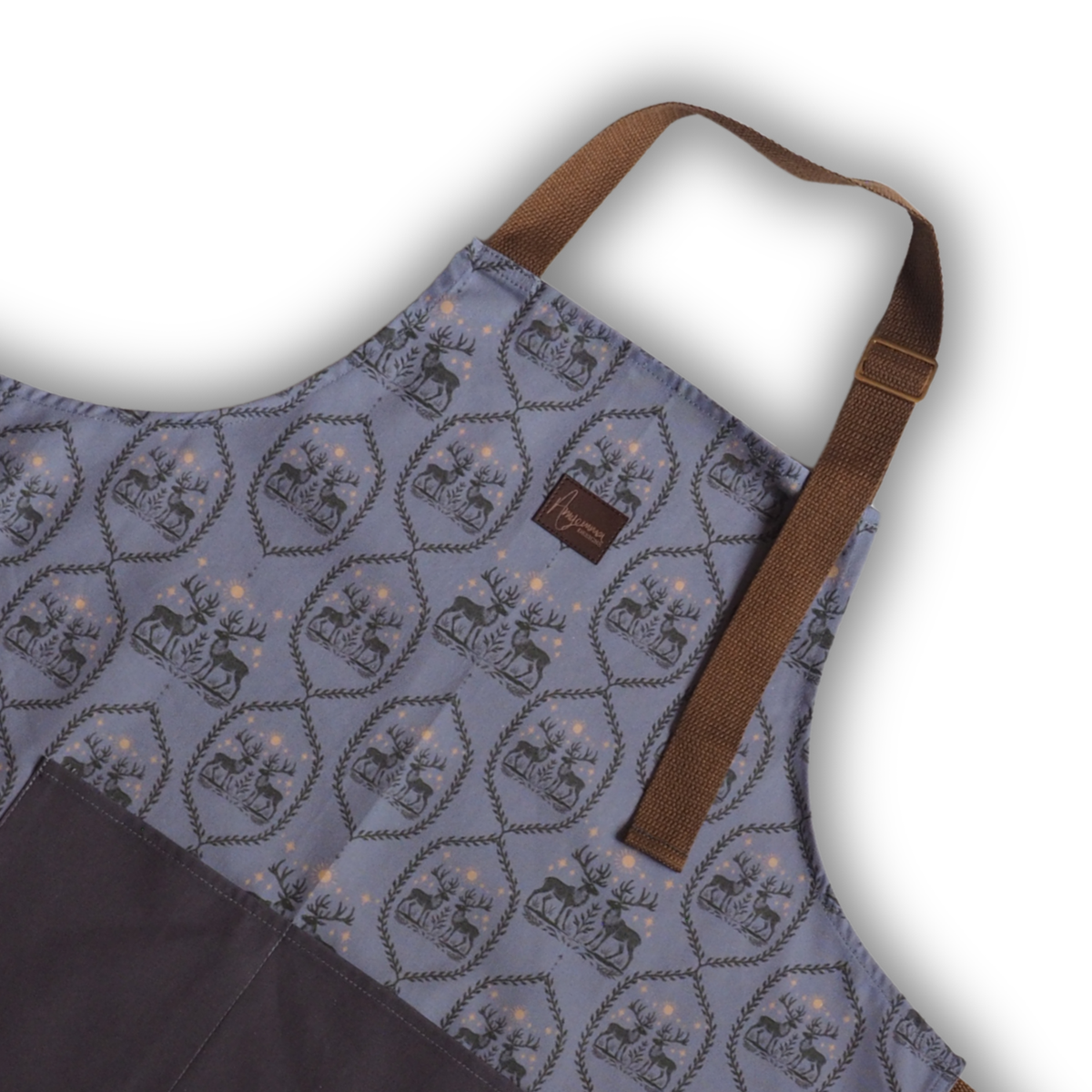 Cotton Apron - Winterfell - Storm Blue