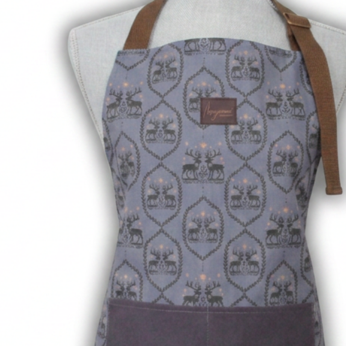 Cotton Apron - Winterfell - Storm Blue