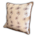 Linen Cushion 16  x 16  - Daisy Chain - Cream