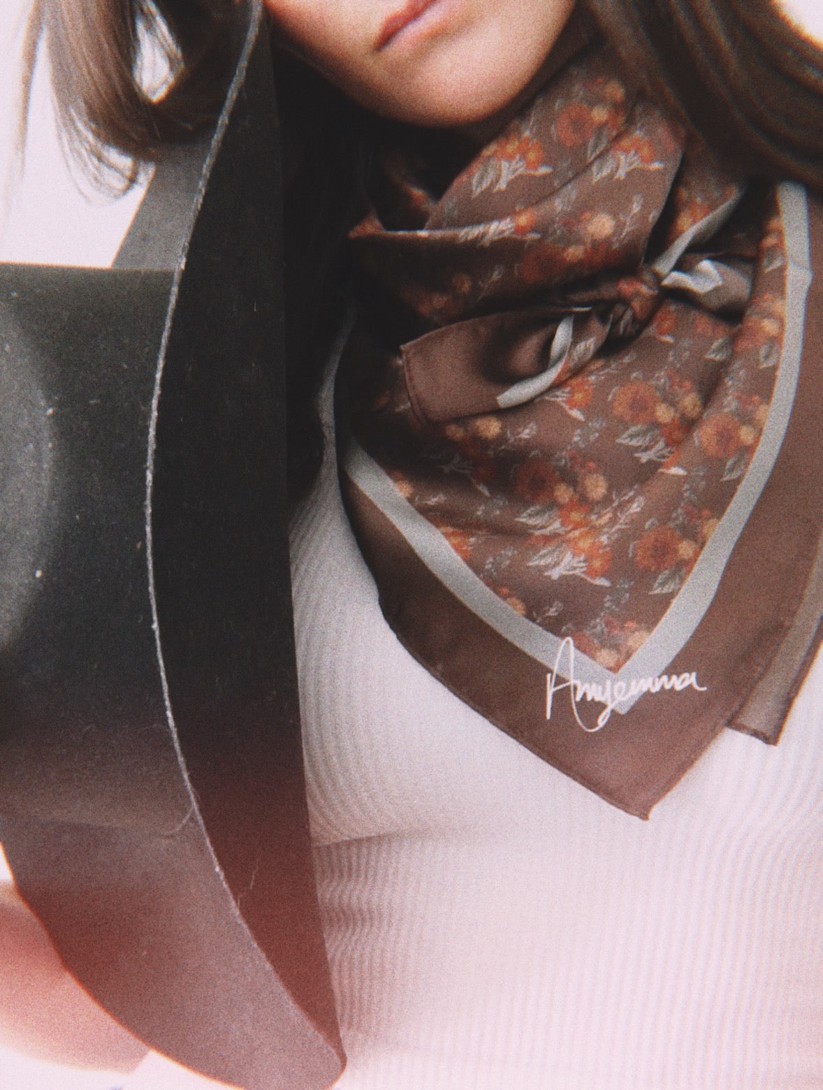 Silk Scarf 35 x 35 - Fall from Grace