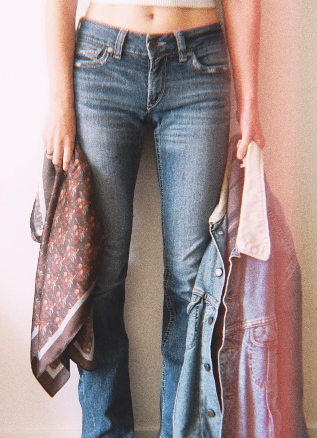 Silk Scarf 35 x 35 - Fall from Grace