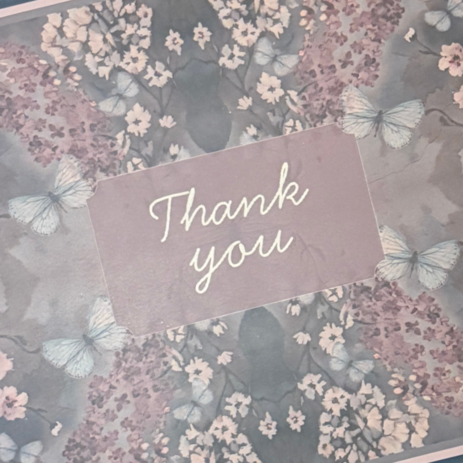 Thank you Greeting card  - Cottage Garden
