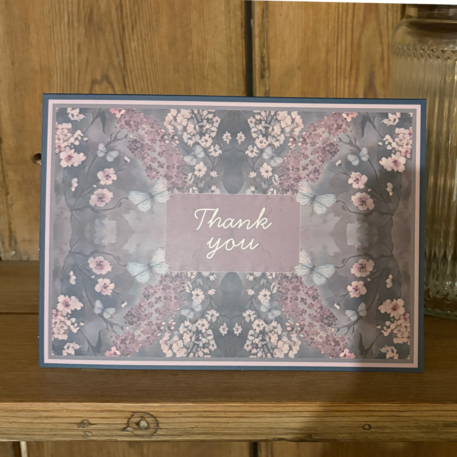 Thank you Greeting card  - Cottage Garden