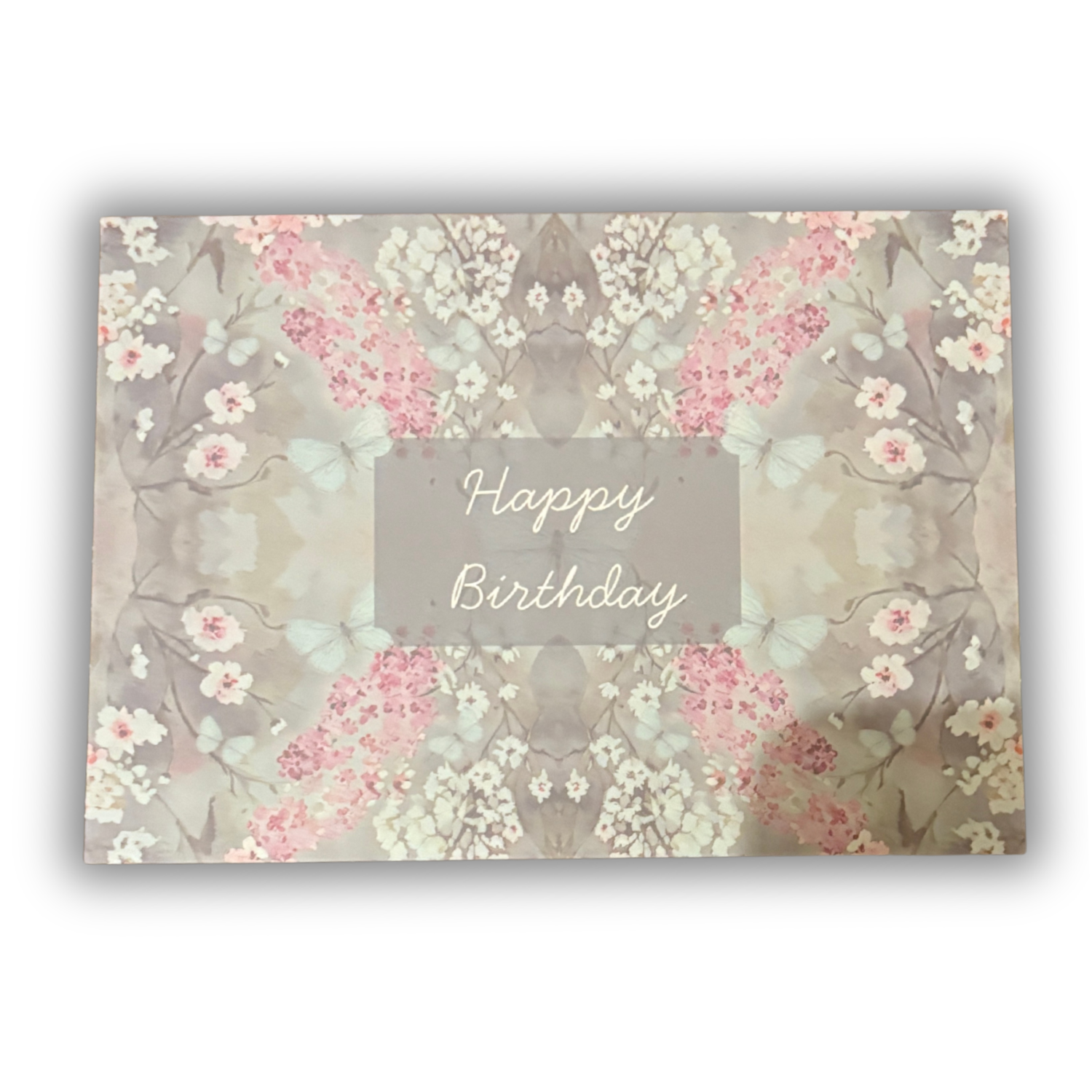 Happy Birthday Greeting card - Cottage Garden