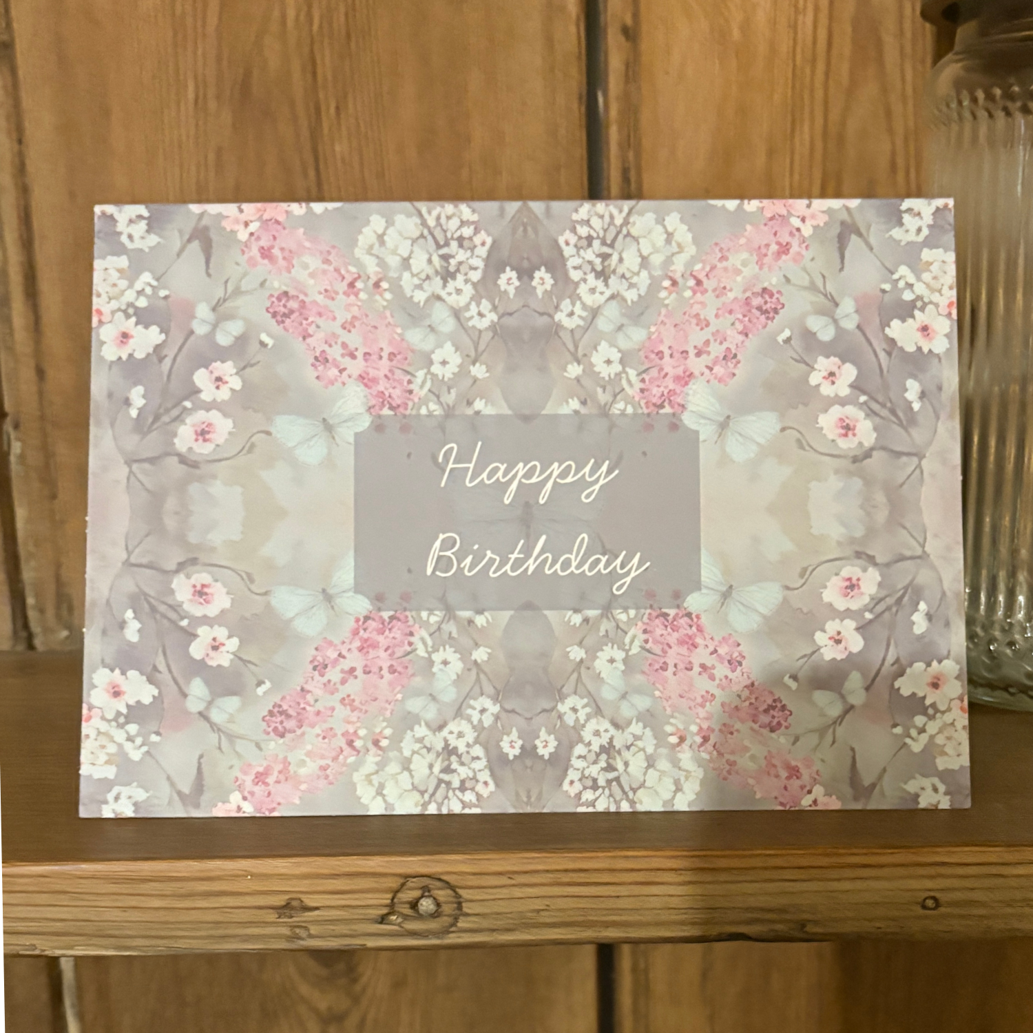 Happy Birthday Greeting card - Cottage Garden