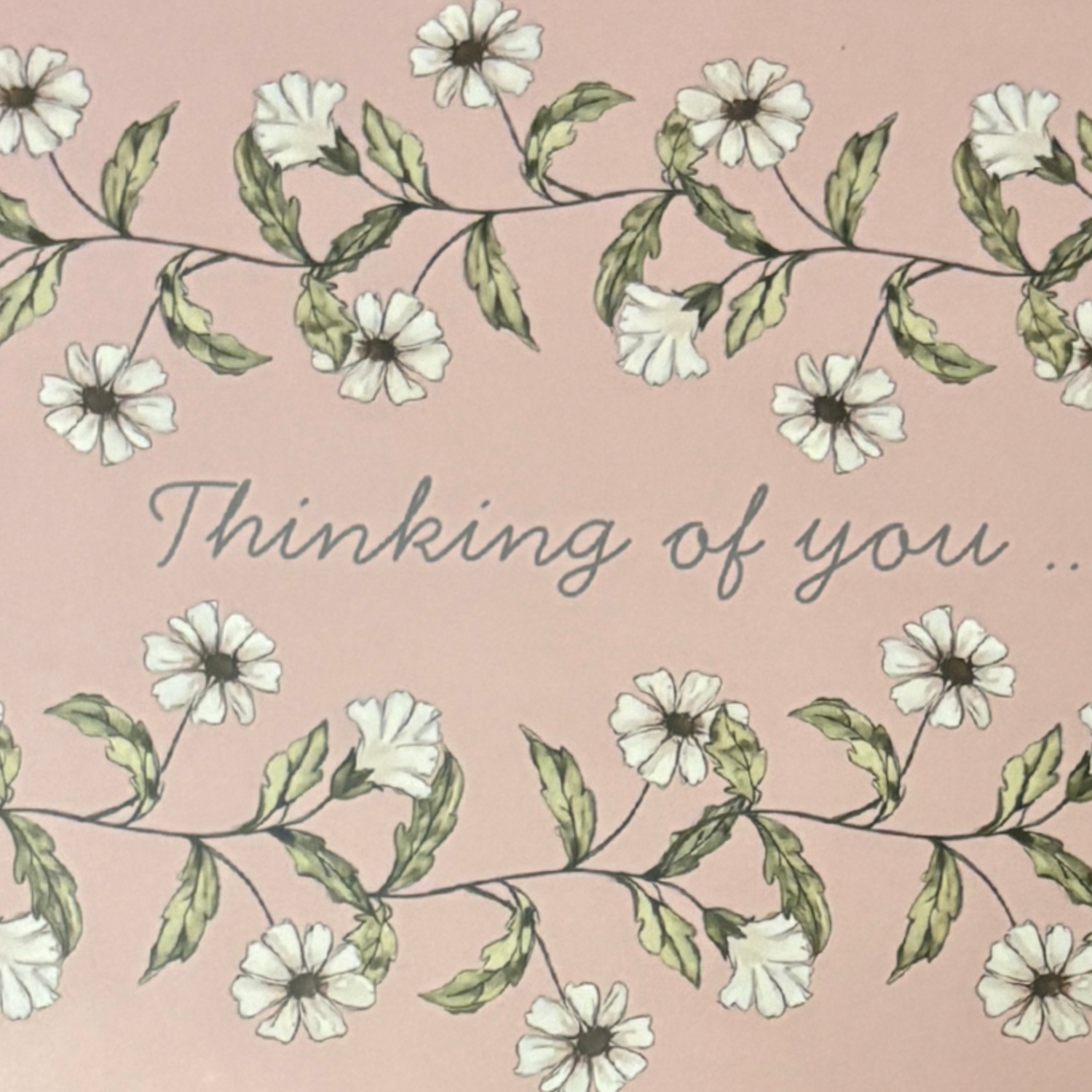 Thinking of you Greeting card - Trailing Flowers
