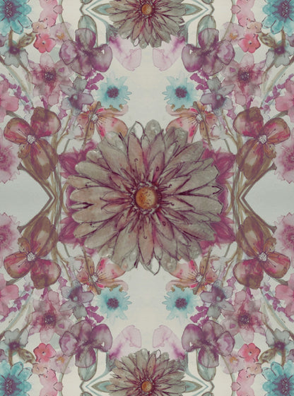 Tea towel cotton crepe - Heritage Bloom - Scandi