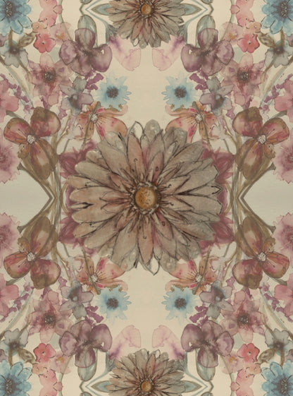 Tea towel cotton crepe - Heritage Bloom - Scandi