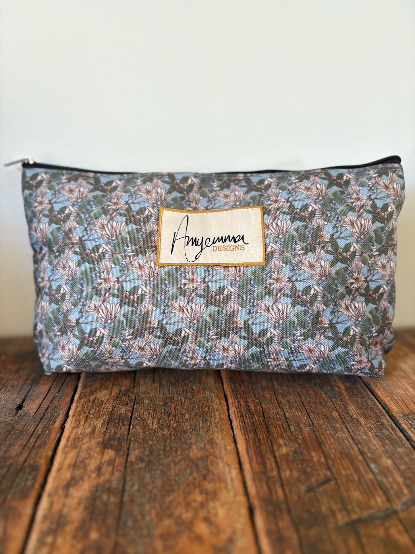 Makeup bag - Bloom and Bounty - Blue