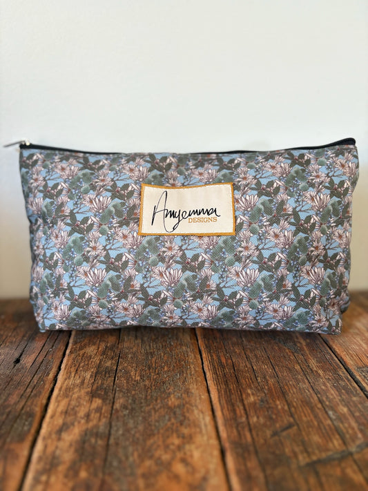 Makeup bag - Bloom and Bounty - Blue