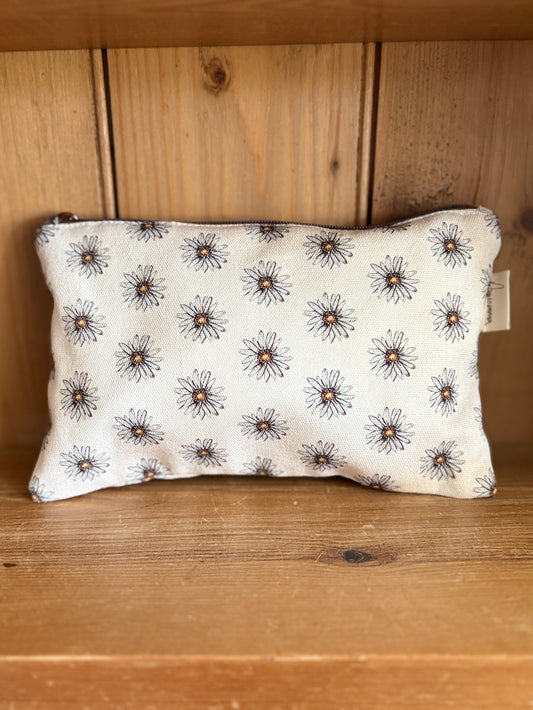 Pouch bag - Ditzy Daisy - White