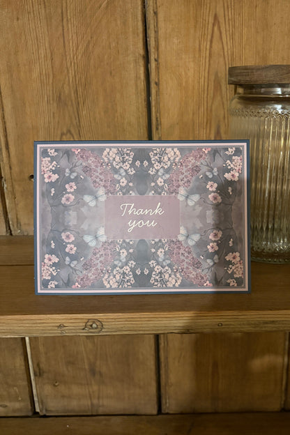 Thank you Greeting card  - Cottage Garden