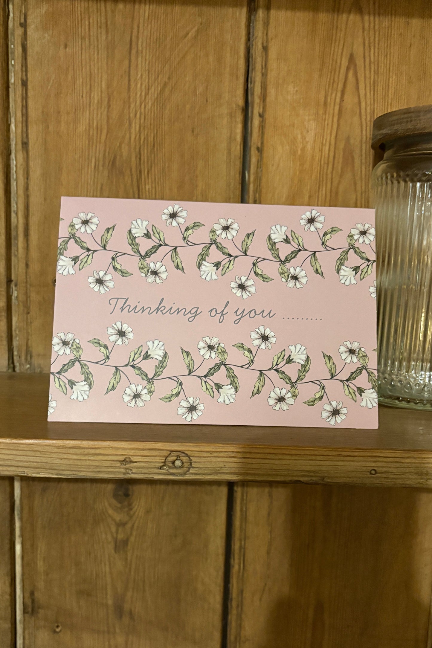 Thinking of you Greeting card - Trailing Flowers