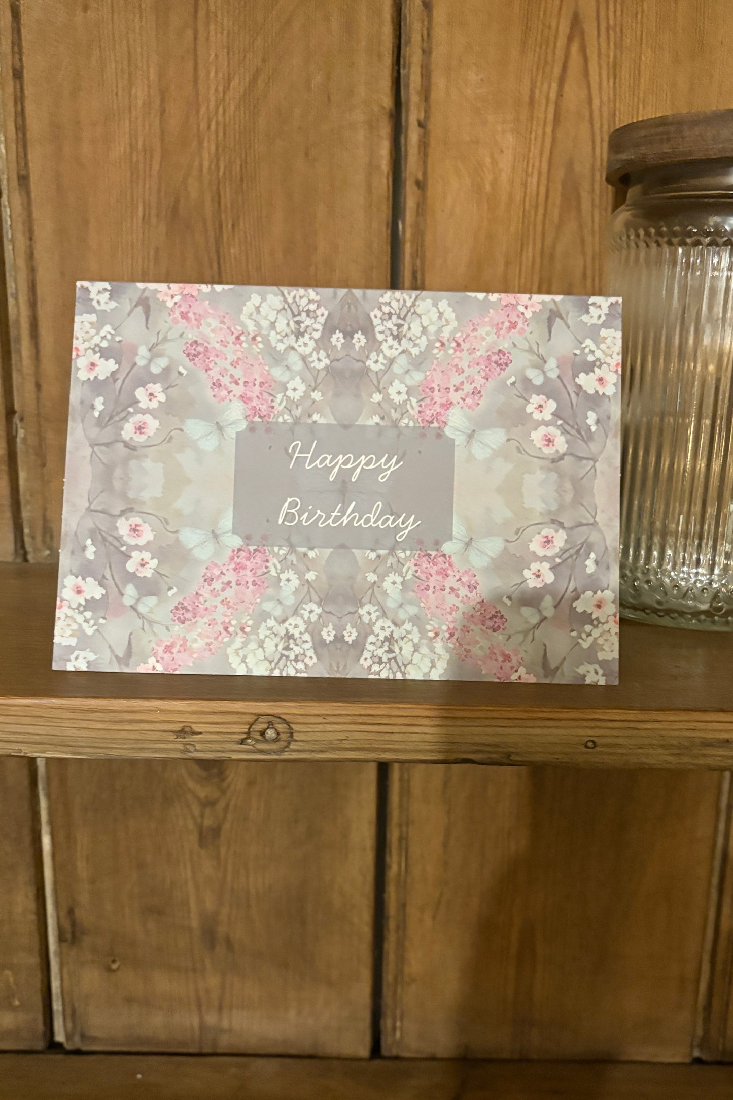 Happy Birthday Greeting card - Cottage Garden