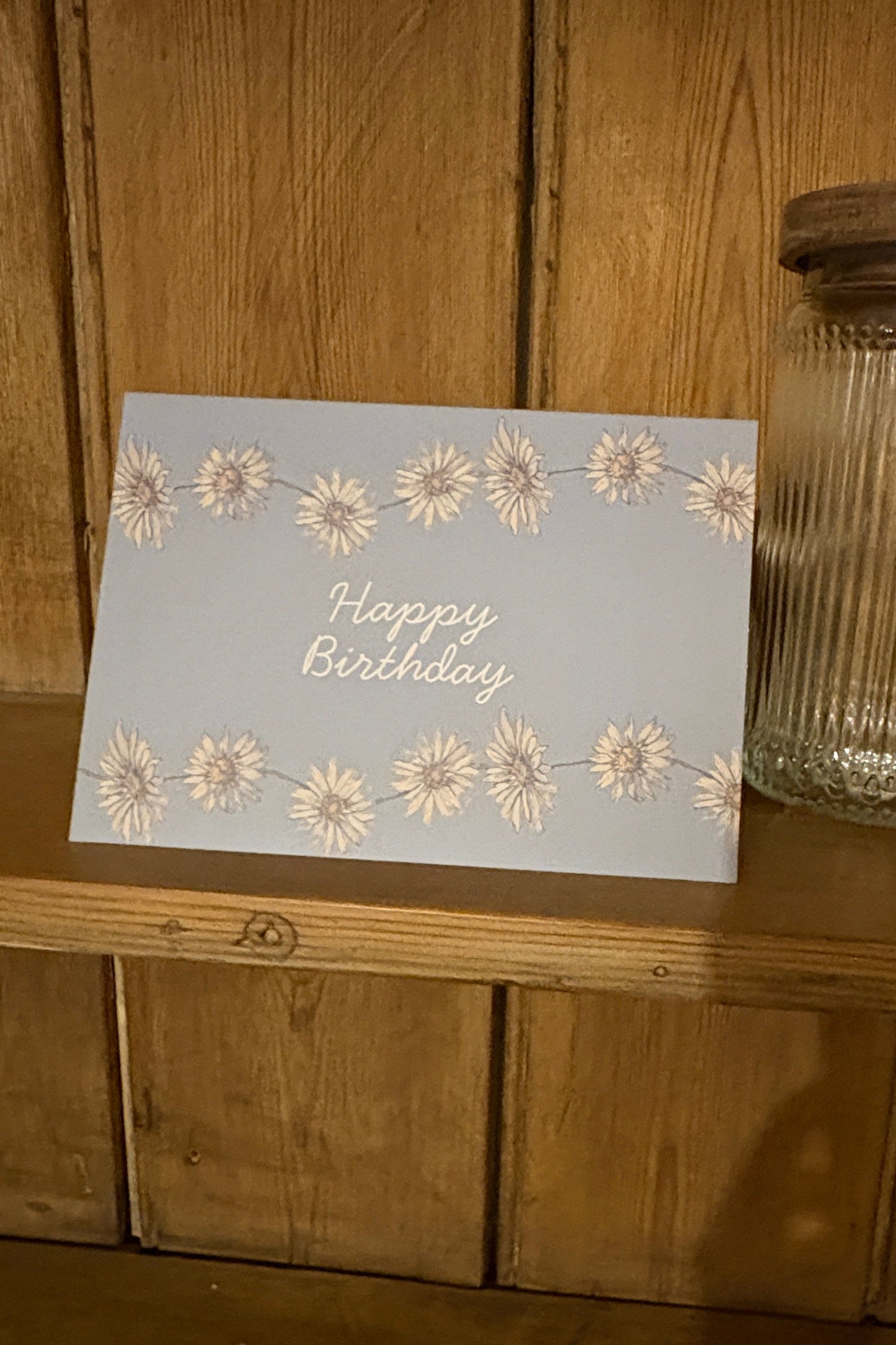 Happy Birthday Greeting card - Daisy Chain