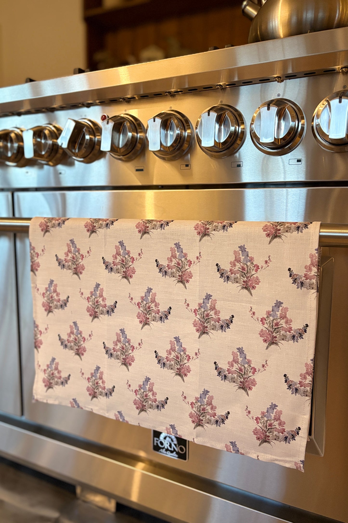 Tea towel linen - Wildflower Posy