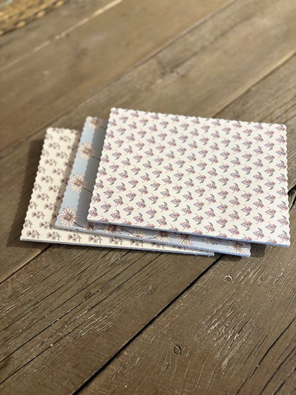 Wavy Notebook - Wildflower Posy