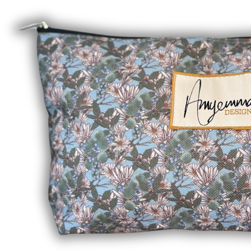 Makeup bag - Bloom and Bounty - Blue