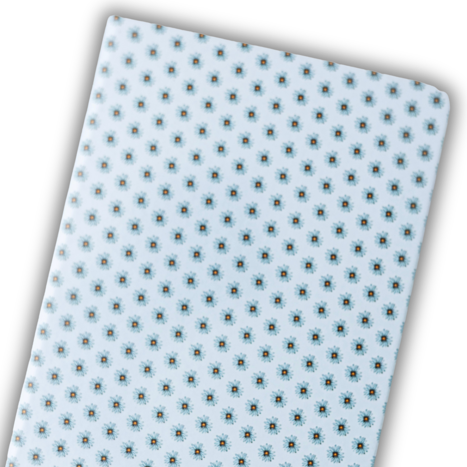 PU Leather Notebook - Ditzy Daisy - Blue