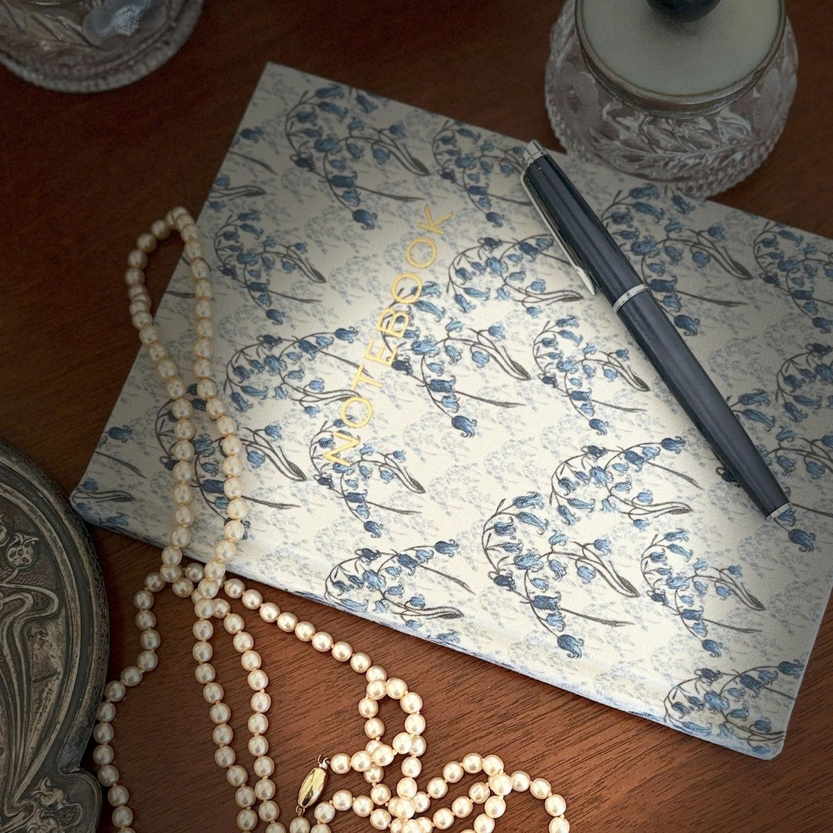 Linen Notebook - Westcott Bluebells