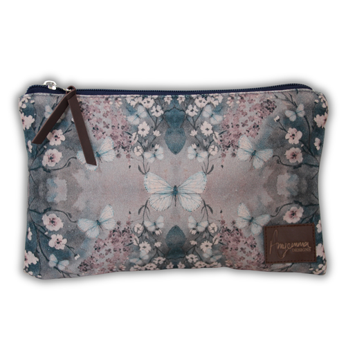 Pouch bag - Cottage Garden - Blue
