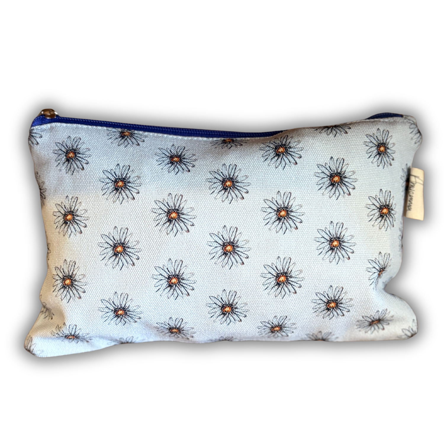 Pouch bag - Ditzy Daisy - Blue