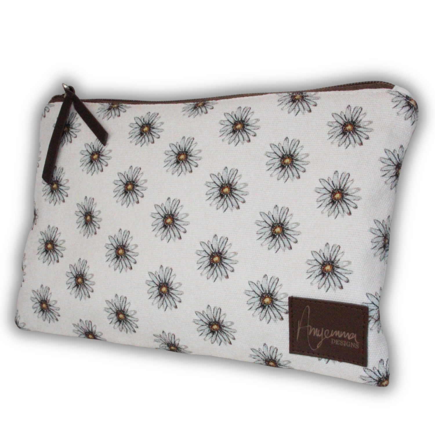 Pouch bag - Ditzy Daisy - White