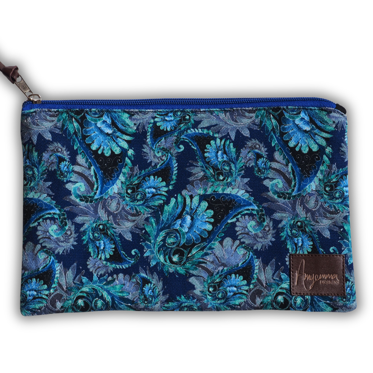 Pouch bag - Paisley - Navy
