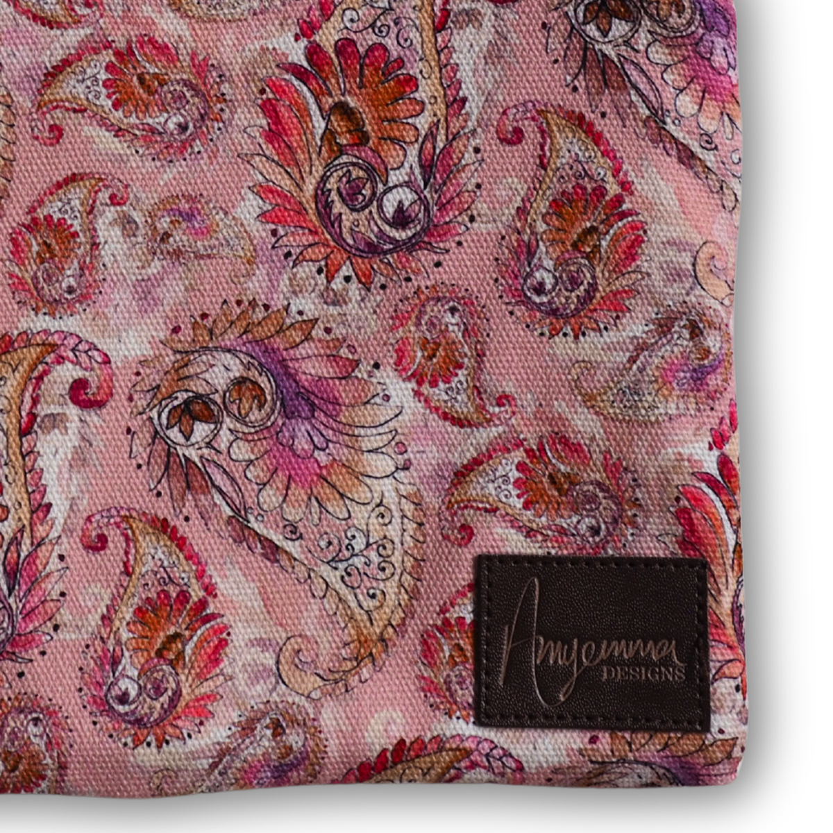 Pouch bag - Painted Paisley - Pink