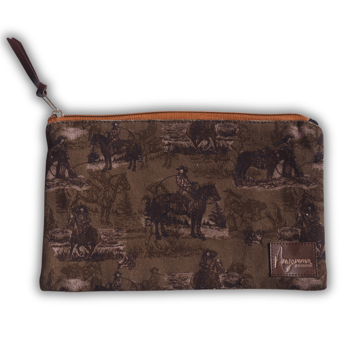 Pouch bag - Sage and Saddle - Sepia