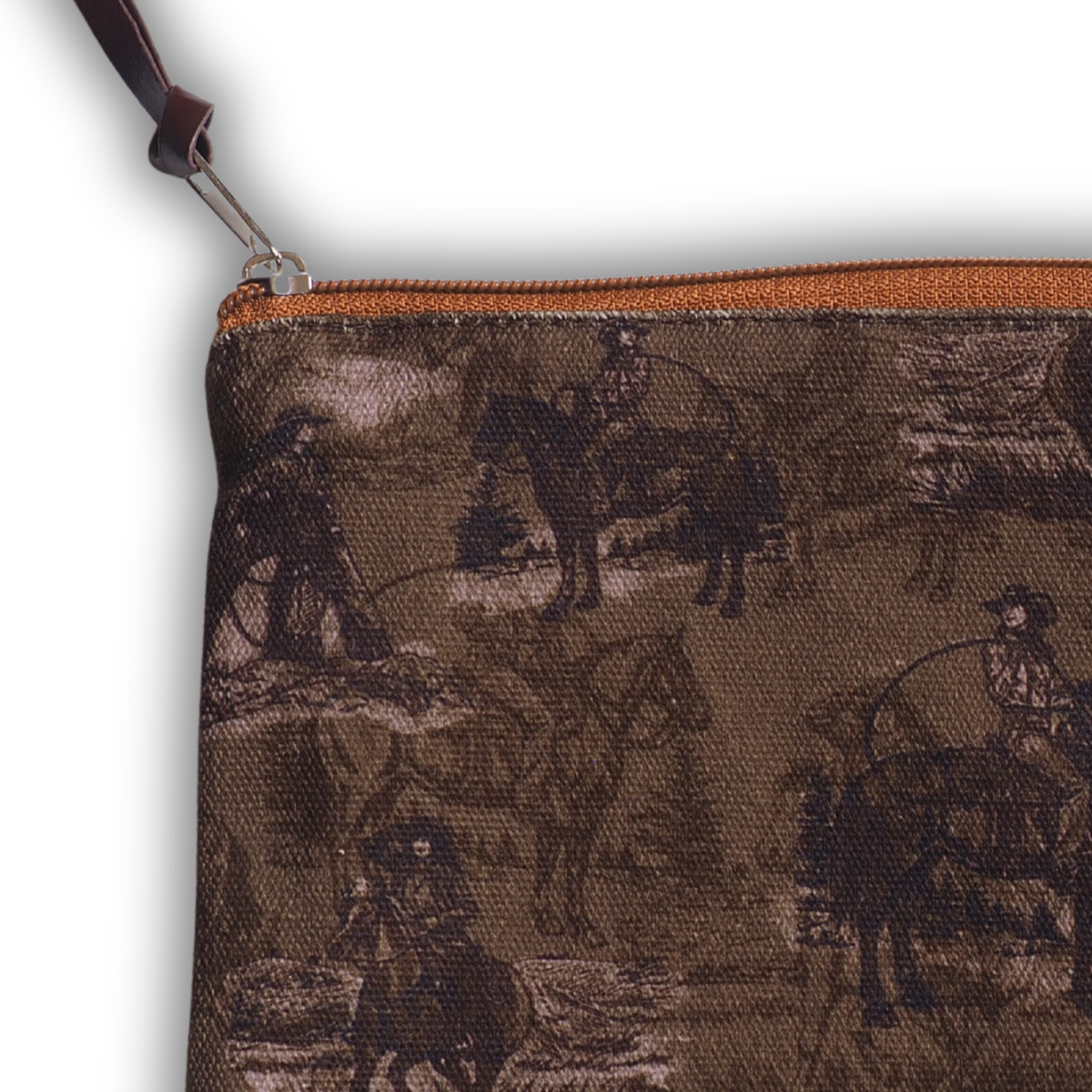 Pouch bag - Sage and Saddle - Sepia