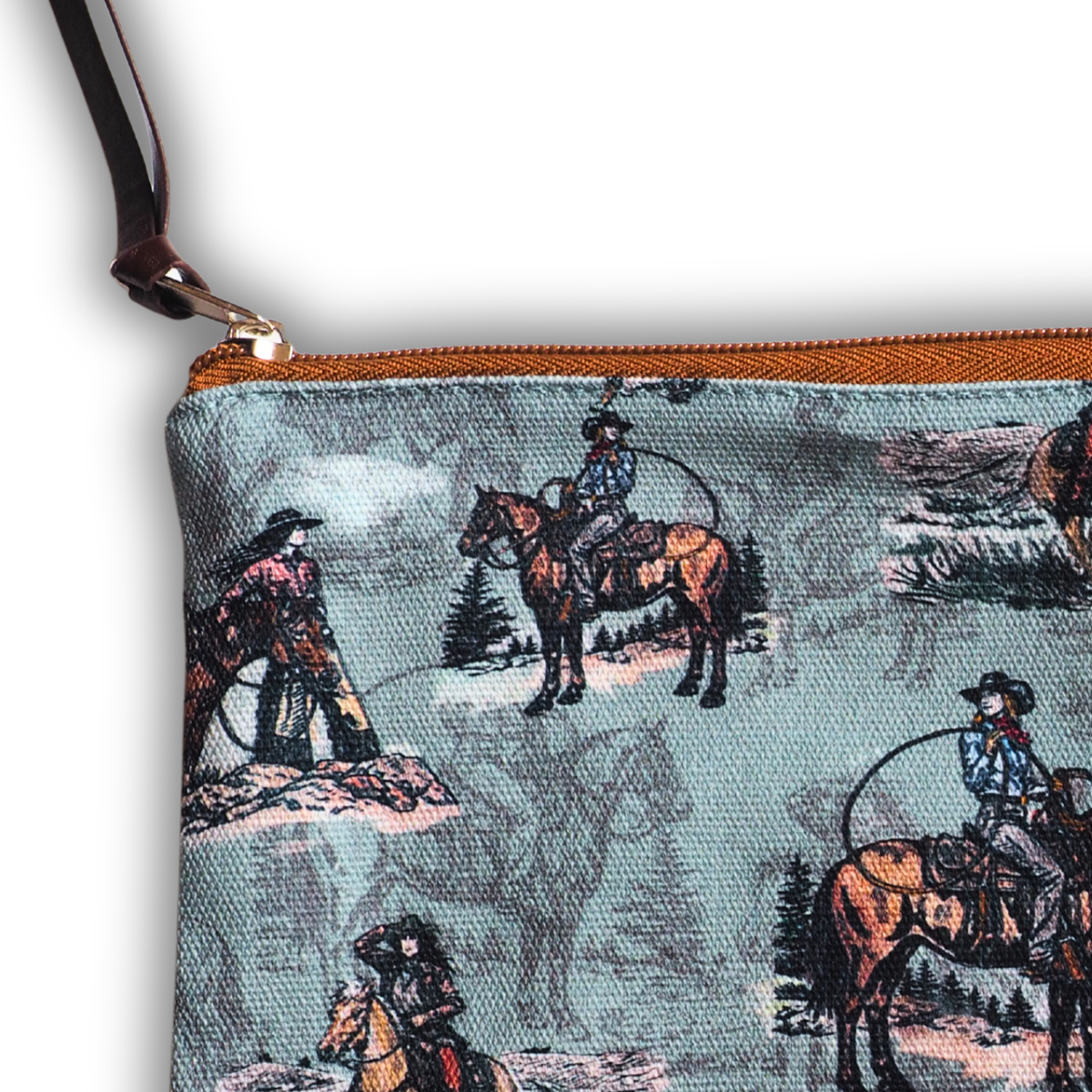 Pouch bag - Sage and Saddle - Turquoise