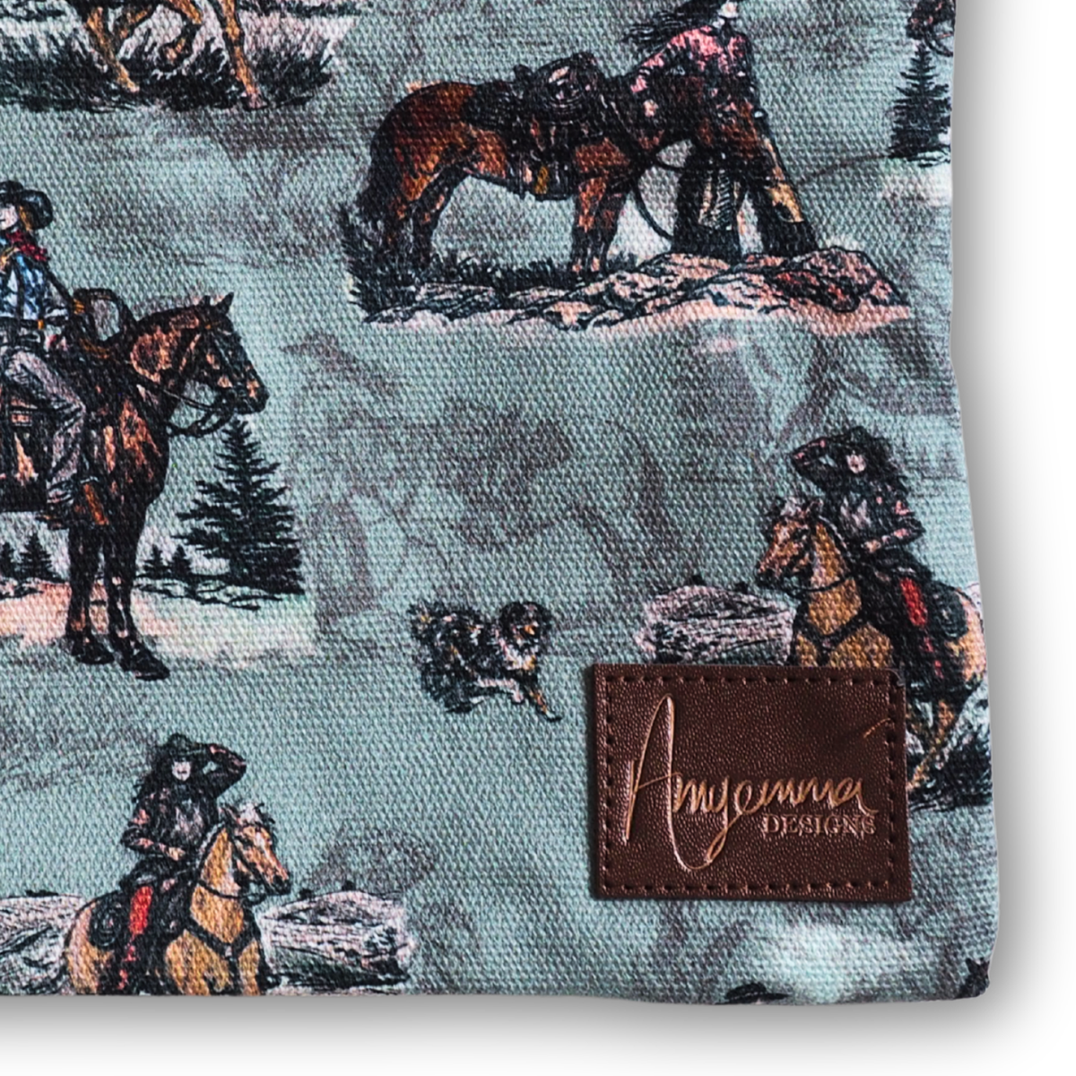 Pouch bag - Sage and Saddle - Turquoise