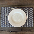 Cotton Placemat - Ditzy Daisy - Brown/White